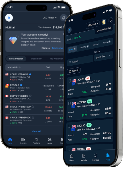 Forex Turnkey Solution displayed on mobile