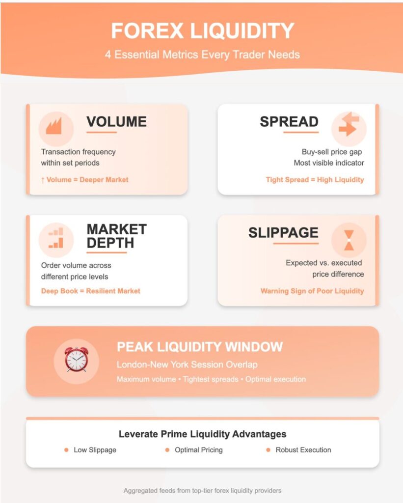 4 essential metrics of forex liquidity inforgraphic
